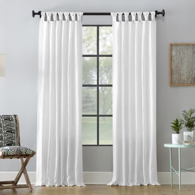 Archaeo&reg; Washed Cotton 63-Inch Tab Top Window Curtain Panel in White (Single)