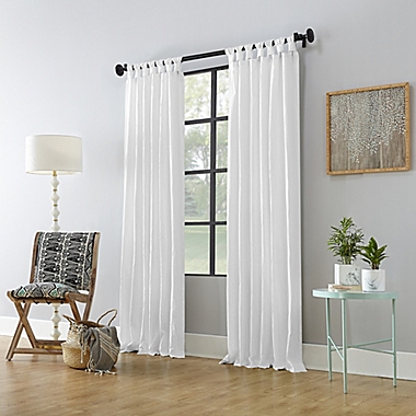 Archaeo&reg; Washed Cotton 63-Inch Tab Top Window Curtain Panel in White (Single). View a larger version of this product image.