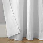 Alternate image 4 for Archaeo&reg; Washed Cotton 63-Inch Tab Top Window Curtain Panel in White (Single)