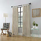 Alternate image 3 for Archaeo&reg; Washed Cotton 63-Inch Tab Top Window Curtain Panel in Oatmeal (Single)