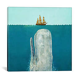 iCanvas The Whale Square Canvas Wall Art