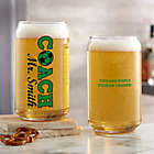 Alternate image 0 for Coach Personalized 16 oz. Beer Can Glass