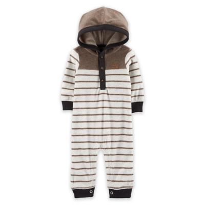 hooded fleece jumpsuit baby