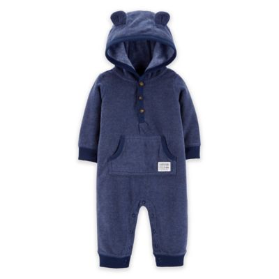 hooded fleece jumpsuit baby