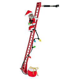 Mr. Christmas® Super Climbing African American Santa in Red