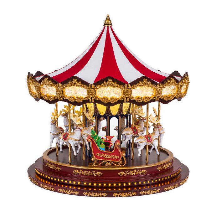 Mr. Christmas® Deluxe Lighted Christmas Carousel Bed Bath and Beyond