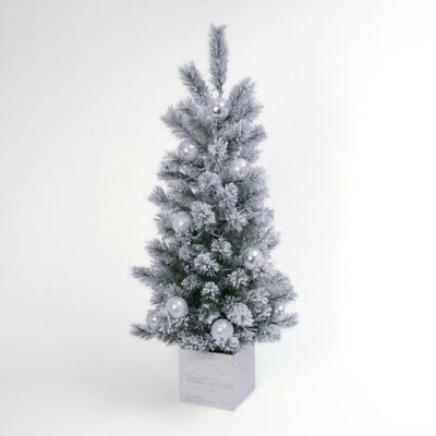 small artificial christmas trees with led lights