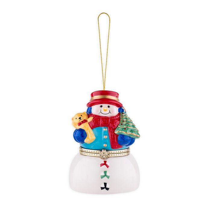 Mr. Christmas® Snowman Porcelain Music Box Ornament | Bed ...