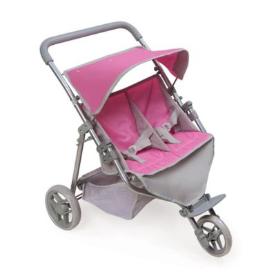 barbie doll double stroller
