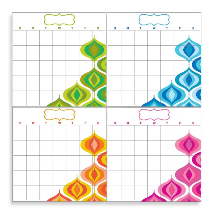 WallPops Jonathan Adler Dry Erase Calendar Set Bed Bath & Beyond