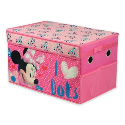 minnie mouse wooden toy box