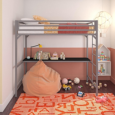 EveryRoom Mason Twin Loft Bed with Desk. View a larger version of this product image.