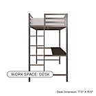 Alternate image 12 for EveryRoom Mason Twin Loft Bed with Desk