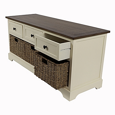 Decor Therapy Montgomery Wooden Accent Bench. View a larger version of this product image.