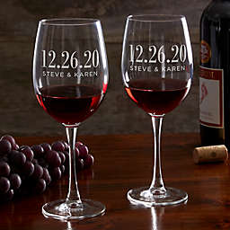 The Big Day Personalized 19.25 oz. Red Wine Glass