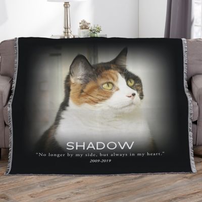 Pet Memorial Personalized 56-Inch x 60-Inch Woven Photo Throw