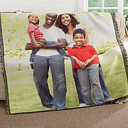 Picture Perfect Personalized 56-Inch x 60-Inch Woven Photo Throw