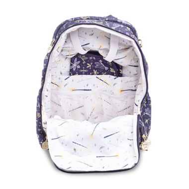 Ju-Ju-Be&reg; Harry Potter&trade; Be Zealous Flying Keys Diaper Backpack in Blue. View a larger version of this product image.