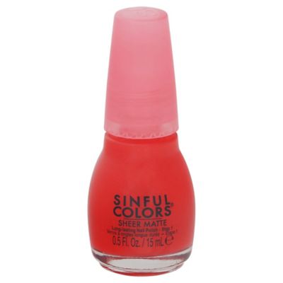 SinfulColors&reg; Sheer Matte Nail Polish in Ruby Tutu