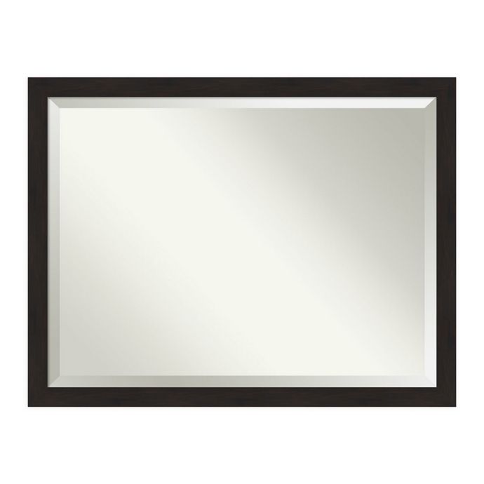 Amanti Art Furniture Espresso Narrow 44 Inch X 34 Inch Bathroom Vanity Mirror In Brown Bed Bath Beyond