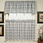 Alternate image 0 for Dover 24-Inch Window Curtain Tier Pair in Black