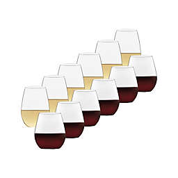 Libbey® Glass 12-Piece Stemless Wine Glass Set in Clear