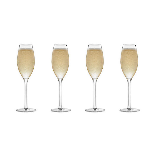 Alternate image 1 for Libbey® Glass Signature Westbury Champagne Flutes (Set of 4)