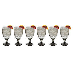 Libbey® Glass Classic Goblets in Smoke (Set of 6)