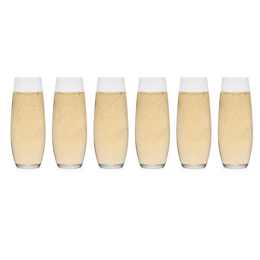 Alternate image 1 for Libbey Glass Stemless Champagne Flutes (Set of 6)
