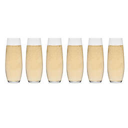 Libbey Glass Stemless Champagne Flutes (Set of 6)