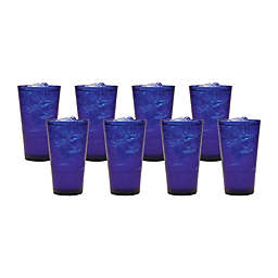 Libbey Glass® Flare 8-Piece Tumbler Set in Cobalt Blue