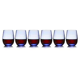 Libbey® Classic Blue Stemless Wine Glasses (Set of 6)