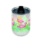 Flamingo 18 oz. Insulated Wrap Tumbler with Lid
