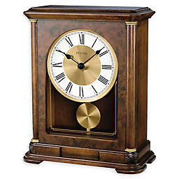Bulova Vanderbilt Chime Mantel Clock in Brown
