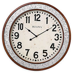 Bulova Grange 24-Inch Wall Clock in Cherry