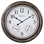 Alternate image 0 for Bulova Block Island Round Indoor/Outdoor 20-Inch Wall Clock in Silver