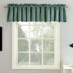 Sun Zero® Bella 18-Inch Rod Pocket Room Darkening Curtain Valance in Mineral