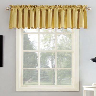 yellow scarf valance