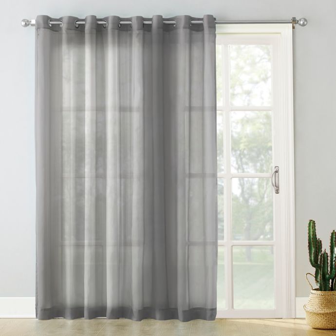 No 918 Emily Voile 84 Inch Grommet Sliding Patio Door Curtain