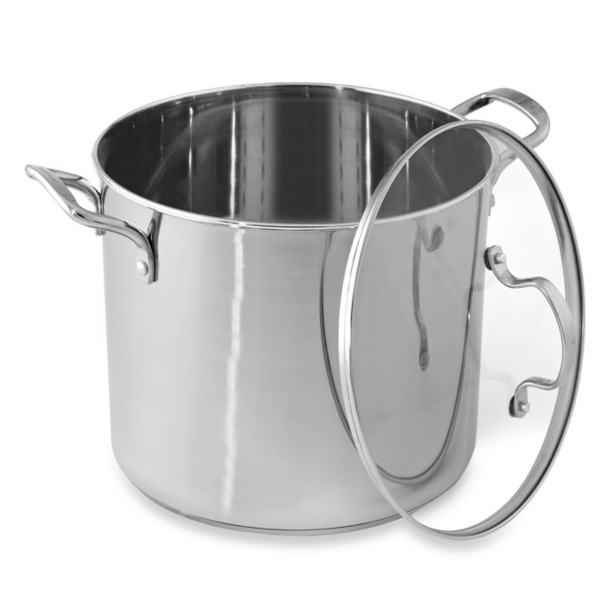 Denmark® Stainless Steel 20Quart Covered Stock Pot Bed Bath and