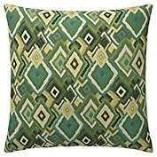 Make-Your-Own-Pillow Diamond Square Throw Pillow Cover in Emerald