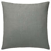 Make-Your-Own-Pillow Linen Square Throw Pillow Cover in Light Grey