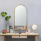 Alternate image 1 for Stratton Home D&eacute;cor Madeline Accent Mirror with Collapsible Shelf in Gold