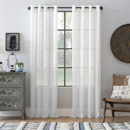 Archaeo® Slub Linen Grommet Semi-Sheer Window Curtain Panel (Single)