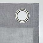 Alternate image 7 for Archaeo&reg; Slub Linen 84-Inch Grommet Semi-Sheer Window Curtain Panel in Gray (Single)