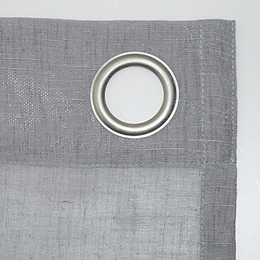 Archaeo&reg; Slub Linen 84-Inch Grommet Semi-Sheer Window Curtain Panel in Gray (Single). View a larger version of this product image.