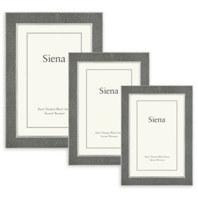 Siena 5-Inch x 7-Inch Cast Gunmetal Frame in Glitter Black 