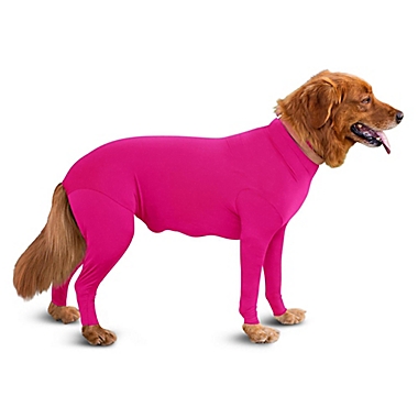 Shed Defender&reg; Anti-Shedding Small Dog Bodysuit in Pink. View a larger version of this product image.