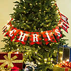 Alternate image 1 for Plaid &quot;Merry Christmas&quot; Banner Garland in Red/Black/White