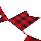 Alternate image 3 for Plaid &quot;Merry Christmas&quot; Banner Garland in Red/Black/White